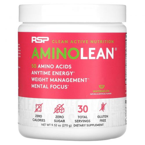 RSP Nutrition, AminoLean, арбуз, 270 г (9,52 унции)