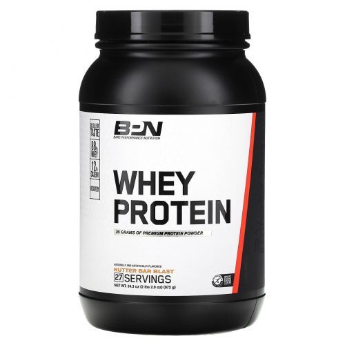 Bare Performance Nutrition, Сывороточный протеин, Nutter Bar Blast, 972 г (2 фунта)