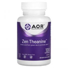 Advanced Orthomolecular Research AOR, Zen Theanine, 120 Vegetarian Capsules