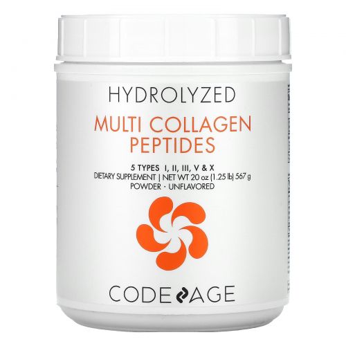 CodeAge, гидролизованные пептиды коллагена, нейтральный вкус, 567 г (20 унции)
