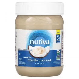 Nutiva, Органическая ваниль и кокос, 326 г (11,5 унции)