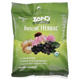 Zand, Naturals, органические травы, 18 пастилок для горла