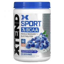 Scivation, Xtend Sport, 7 г аминокислот с разветвленной цепью (BCAA), лед из голубой малины, 345 г (12,2 унции)