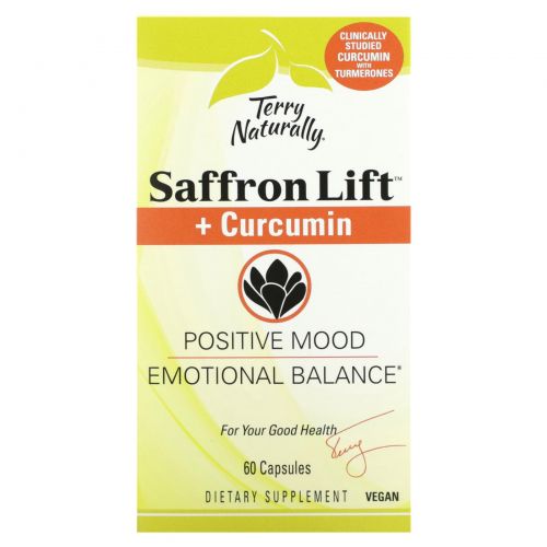 Terry Naturally, Saffron Life + куркумин`` 60 капсул