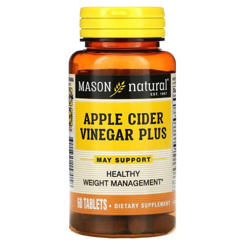 Mason Natural, Apple Cider Vinegar Plus, 60 Tablets