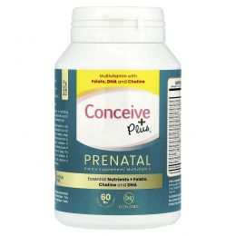 Conceive Plus, Пренатальный, 60 веганских капсул