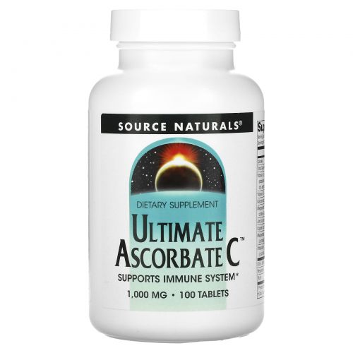 Source Naturals, Лучший аскорбат C, 1000 мг, 100 таблеток