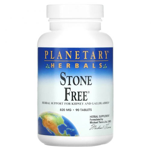 Planetary Herbals, Stone Free, 820 мл, 90 таблеток