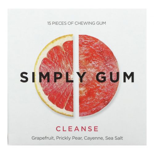 Simply Gum, Очищающая жевательная резинка, 15 шт.