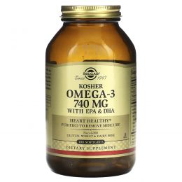 Solgar, Kosher Omega-3, 675 mg, 100 Softgels