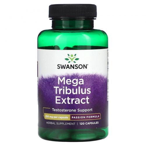 Swanson, Экстракт Mega Tribulus, 250 мг, 120 капсул