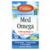 Carlson Labs, Med Omega, концентрат норвежского рыбьего жира, со вкусом лимона и лайма, 3,3 жидких унций (100 мл)