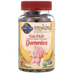 Garden of Life, Mykind Organics, Kids Multi, Organic Cherry Flavor, 120 Gummy Bears