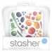 Stasher, Reusable Silicone Food Bag, Sandwich Size Medium, Clear, 15 fl oz (450 ml)