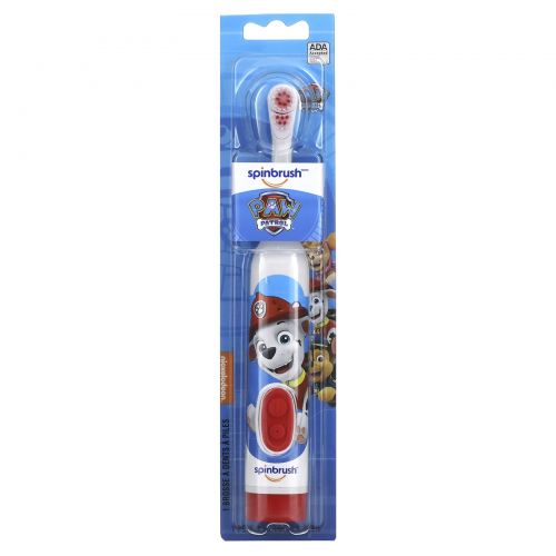 Arm & Hammer, Kid's Spinbrush, Paw Patrol, Soft, 1 Battery Powered Toothbrush