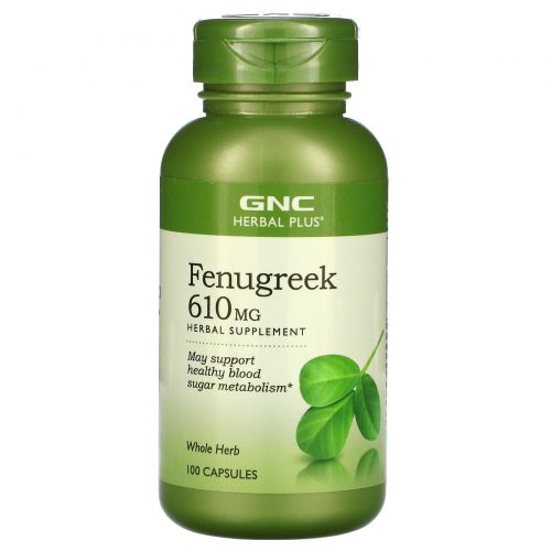 GNC, Fenugreek, 610 mg, 100 Capsules