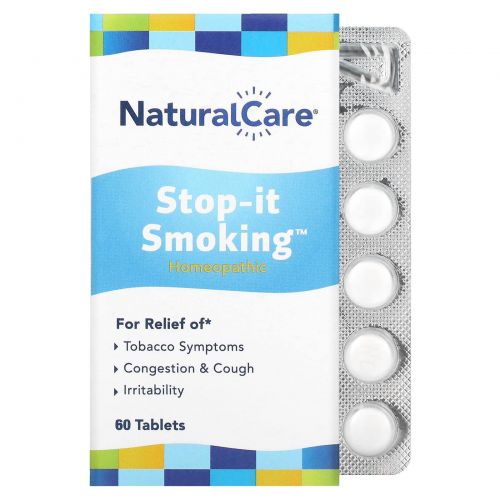 NatraBio, Stop-it Smoking, таблетки для детоксикации, без никотина, 60 таблеток