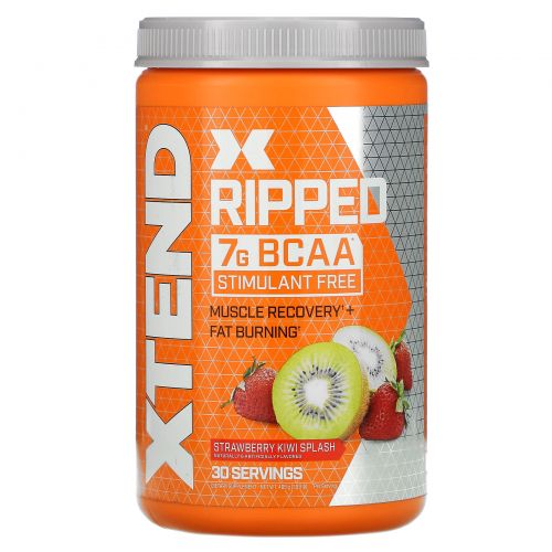 Scivation, Аминокислоты с разветвленной цепью Xtend Ripped, клубника и киви, 501 г