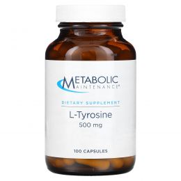 Metabolic Maintenance, L-Tyrosine, 500 mg, 100 Capsules