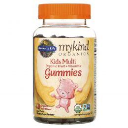 Garden of Life, Mykind Organics, жевательные поливитамины для детей, фруктовый вкус, 120 жевательных мишек