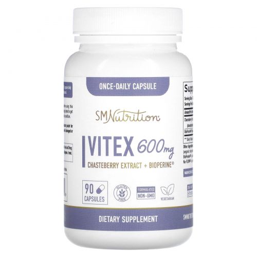 SMNutrition, Витекс, 600 мг, 90 капсул