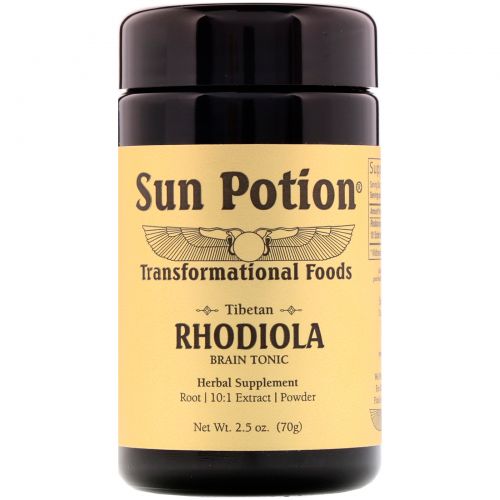 Sun Potion, Порошок Родиолы, Обработка в сыром виде, 2,5 унции (70 г)