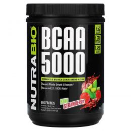 Nutrabio Labs, BCAA 5000, киви и клубника, 401 г (0,88 фунта)