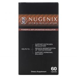 Nugenix, Estro-Regulator, мощный модулятор антиароматазы, 60 капсул