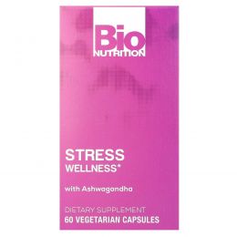 Bio Nutrition, Stress Wellness с ашвагандой, 60 вегетарианских капсул