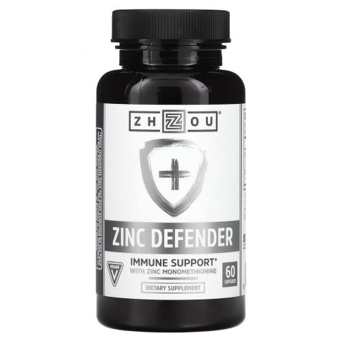 Zhou Nutrition, Zinc Defender, 60 капсул
