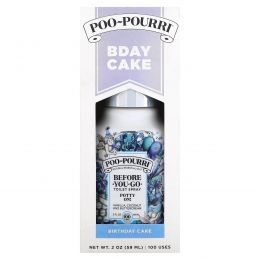 Poo-Pourri, Before-You-Go, спрей-освежитель для туалета, со вкусом торта, ваниль, кокос и сливочный крем, 59 мл (2 жидк. унции)