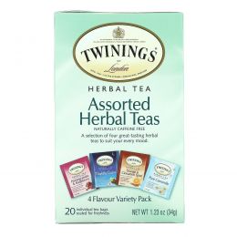 Twinings, Травяной чай разных сортов, разнообразие видов, без кофеина, 20 пакетиков, 1.23 унций (34 г)