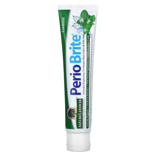 Nature's Answer, Periobrite Природная зубная паста, Прохладная мята, 4 oz (113.4г)