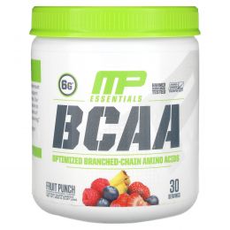MusclePharm, Essentials, BCAA, со вкусом фруктового пунша, 258 г (0,57 фунта)