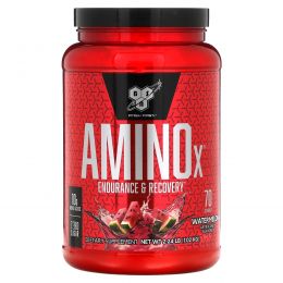 BSN, Amino-X, выносливость и восстановление, декофеиновый, дыня, 2,23 фунтов (1.01 кг)