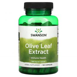 Swanson, Olive Leaf Extract, 500 mg, 120 Capsules