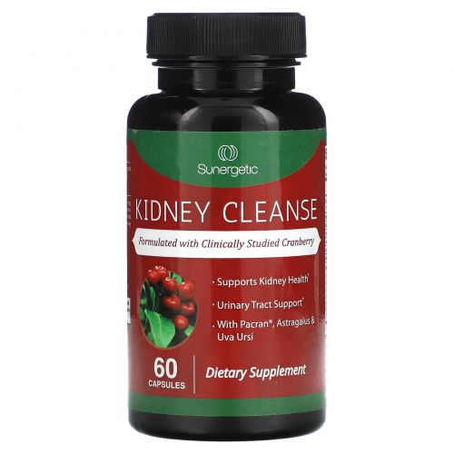 Sunergetic, Kidney Cleanse, 60 капсул