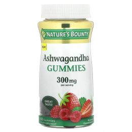 Nature's Bounty, Ашваганда, ягодное ассорти, 150 мг, 60 жевательных таблеток