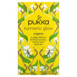 Pukka Herbs, Tumeric Glow Tea, 20 Tea Sachets, 1.27 oz (36 g)