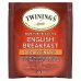 Twinings, Классический чай, English Breakfast, декофеинизированный, 25 чайных пакетиков, 1,76 унций (50 г)