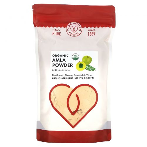 Pure Indian Foods, Organic Amla Powder, 8 oz (227 g)