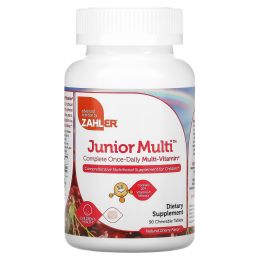 Zahler, Junior Multi, Complete One-Daily Multi-Vitamin, Natural Cherry Flavor, 90 Chewable Tablets