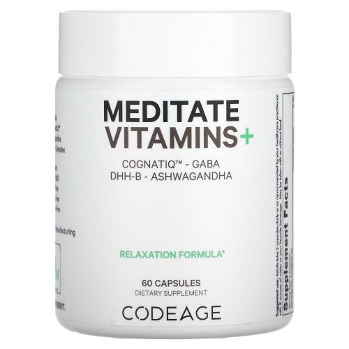 Codeage, Meditate Vitamins+, 60 капсул
