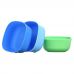 NUK, Stacking Bowls, 4+ Months, Blue & Green, 3 Bowls + 3 Lids