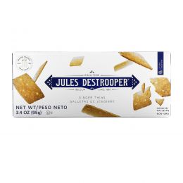 Jules Destrooper, Ginger Thins Cookies, 3.4 oz (95 g)