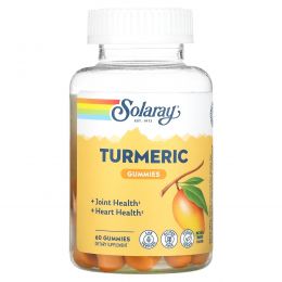 Solaray, Turmeric Gummies, Natural Mango, 60 Gummies