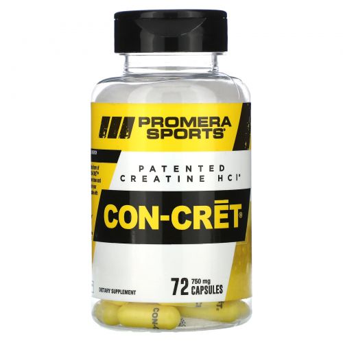 Con-Cret, Con-Cret Creatine HCl, 750 мг, 72 капсулы