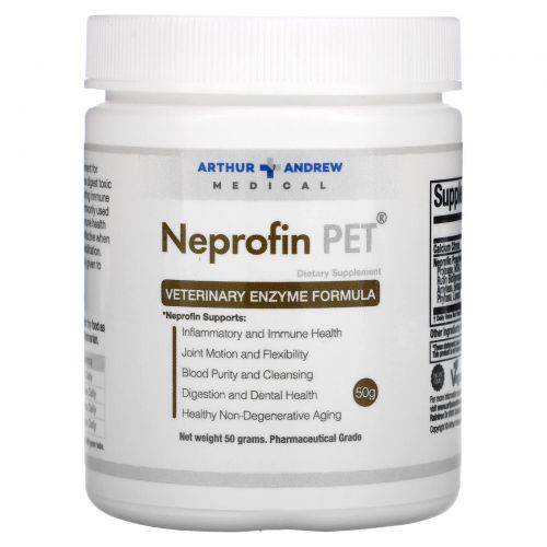 Arthur Andrew Medical, Формула с энзимами Neprofin Pet, 50 г