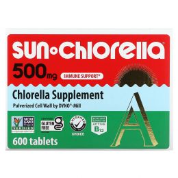 Sun Chlorella, Sun Chlorella A, 500 мг, 600 таблеток