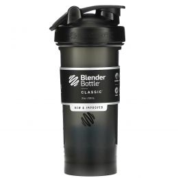 Blender Bottle, Classic With Loop, Black, 28 oz (828 ml)